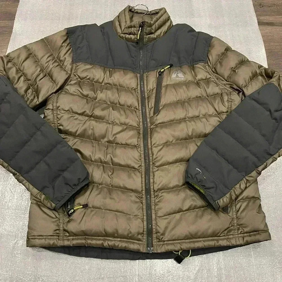 [L]Eddie Bauer Goose Down Filled Cordura Men  Light Puffer Jacket - Picture 1 of 13